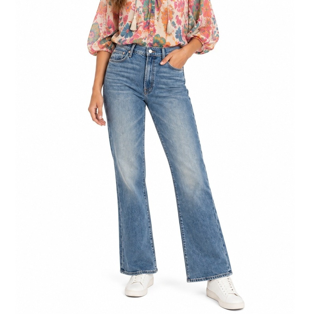 Mother The Insider Flood Jeans Women Size 30 Blue High Rise Stretch Classic Boho